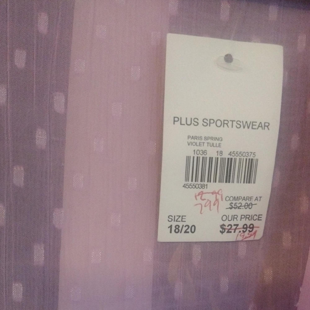 Cato Silk Lavender Ruffle Blouse - Picture 2 of 7